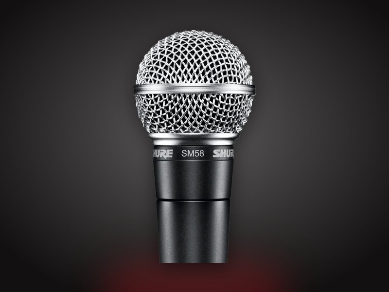 Shure SM58 vocal microphone